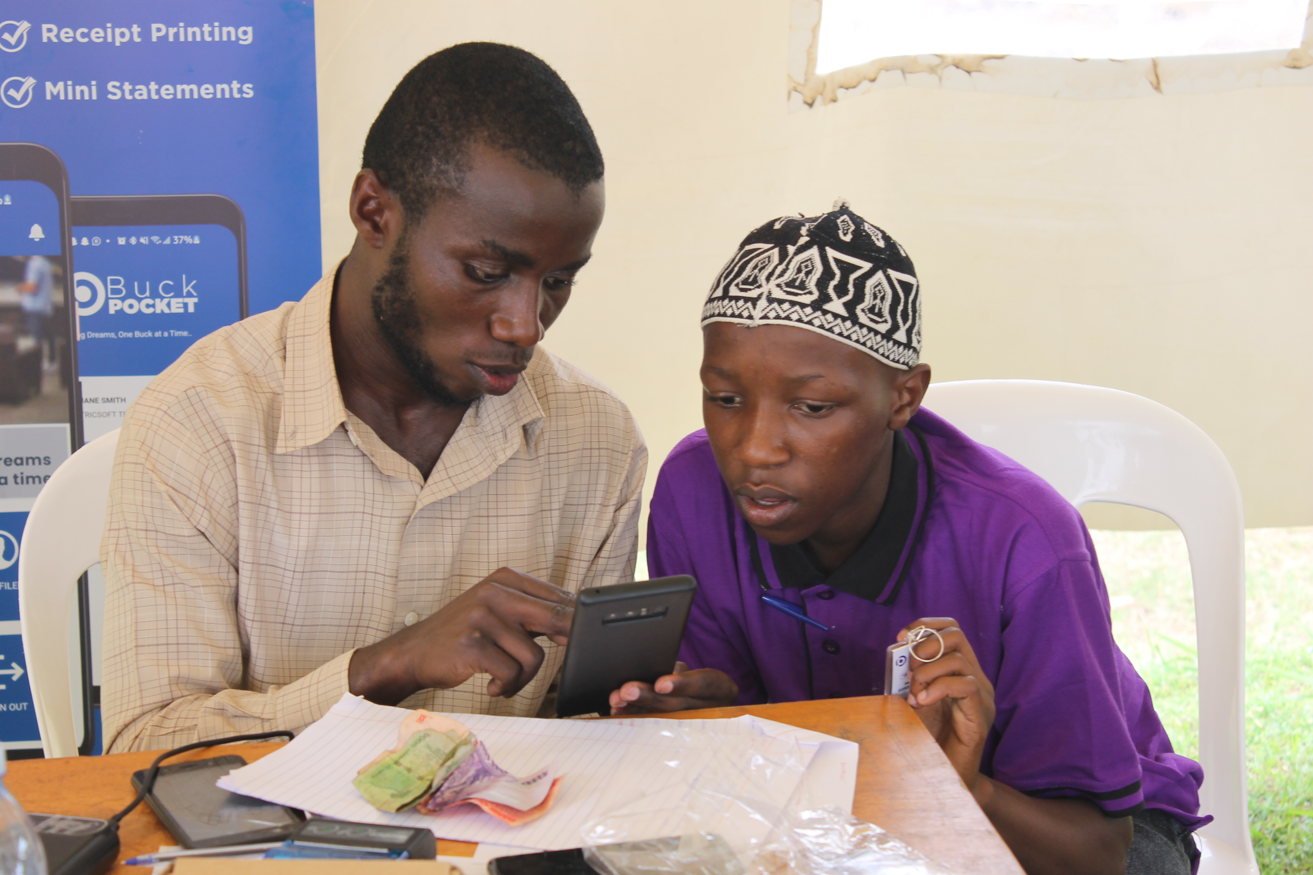 Buckpocket Agent showing a student on Buckpocket operations